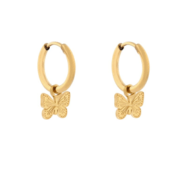 Earrings small with pendant butterfly / Essentialistics